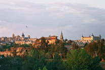 Vue sur Tol�de au coucher