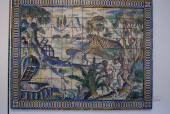 MUSEE DO AZULEJO SCENE EXOTIQUE