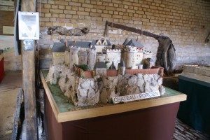 maquette de Château Porcien avant la démolition de murailles