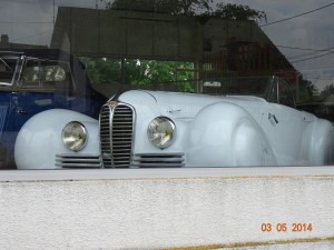 Une Delahaye en vrai: nous en avions vu la maquette la veille chez notre hôte