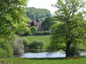 Paysage bucolique de la campagne