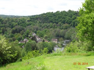 Vue sur la Creuse du domaine du haut verger